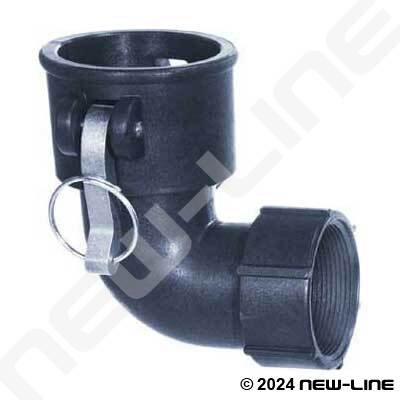 PVC Poly Plastic 90 Degree Elbow Hose Barb with Male NPT Pipe Thread