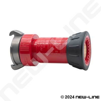 Red Polycarbonate Forestry Fog Nozzle - Tapered Bumper