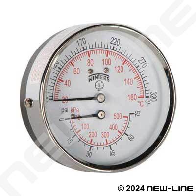 temperature and pressure gauge
