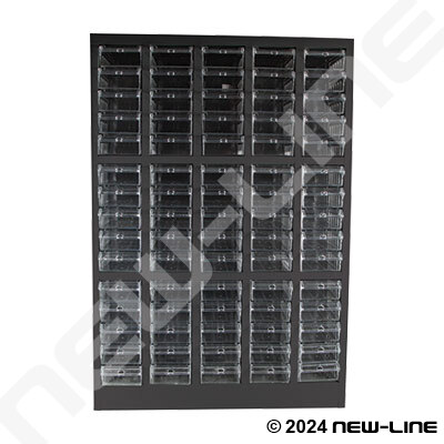 Flexstock Metal Cabinet w/ 75 Cabinets & Dividers