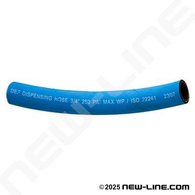 Blue DEF Softwall Dispensing Hose - Wrapped Cover