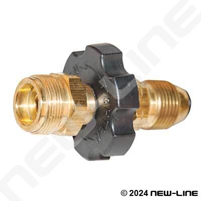 CGA Male Cylinder x Male POL w/ Hand Wheel
