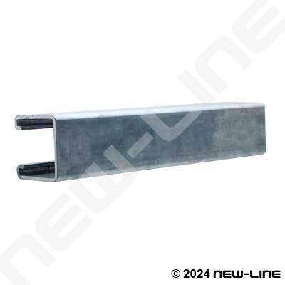 Channel Clamp Solid Mounting Rail - Galvanized