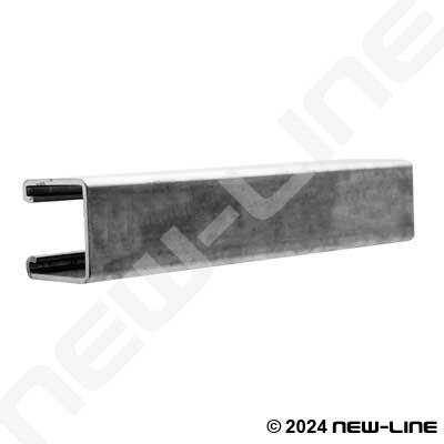 Channel Clamp Solid Mounting Rail - Stainless Steel