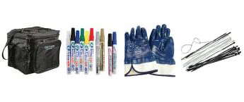 Markers, Tie Wraps, Gloves, and Misc